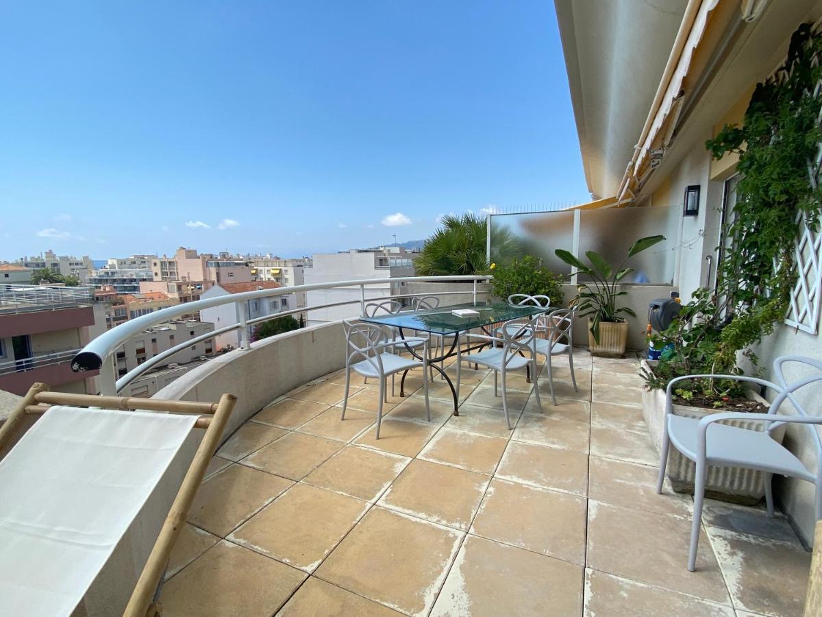 T3 Climatise Villa Juana Avec Parking Et Proche Plage Antibes Extérieur photo