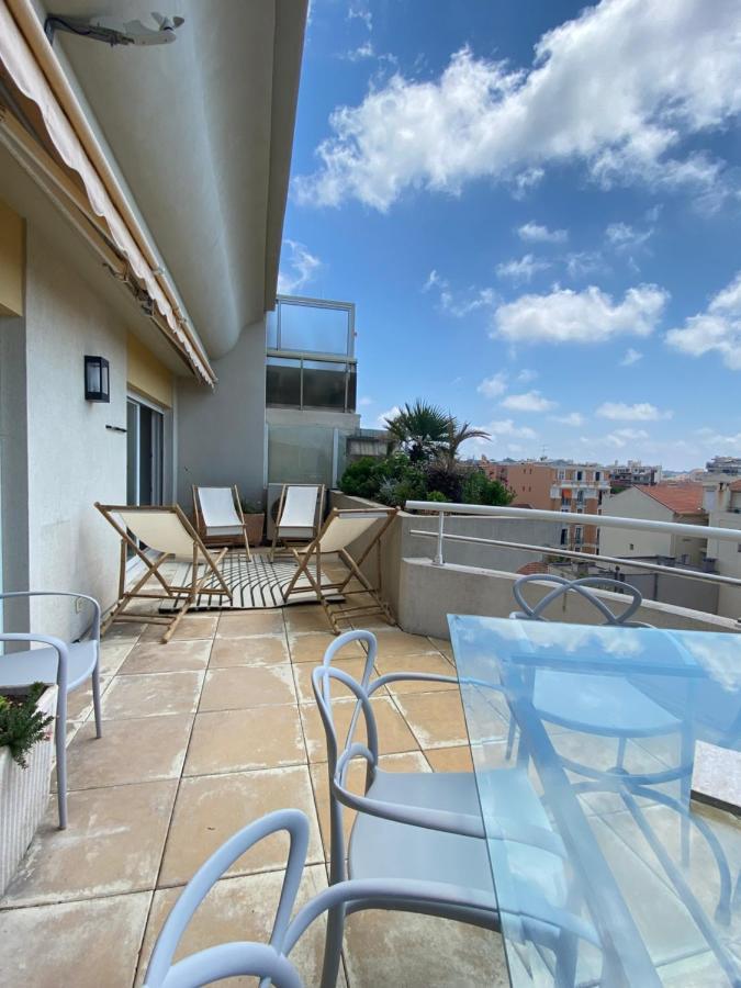 T3 Climatise Villa Juana Avec Parking Et Proche Plage Antibes Extérieur photo