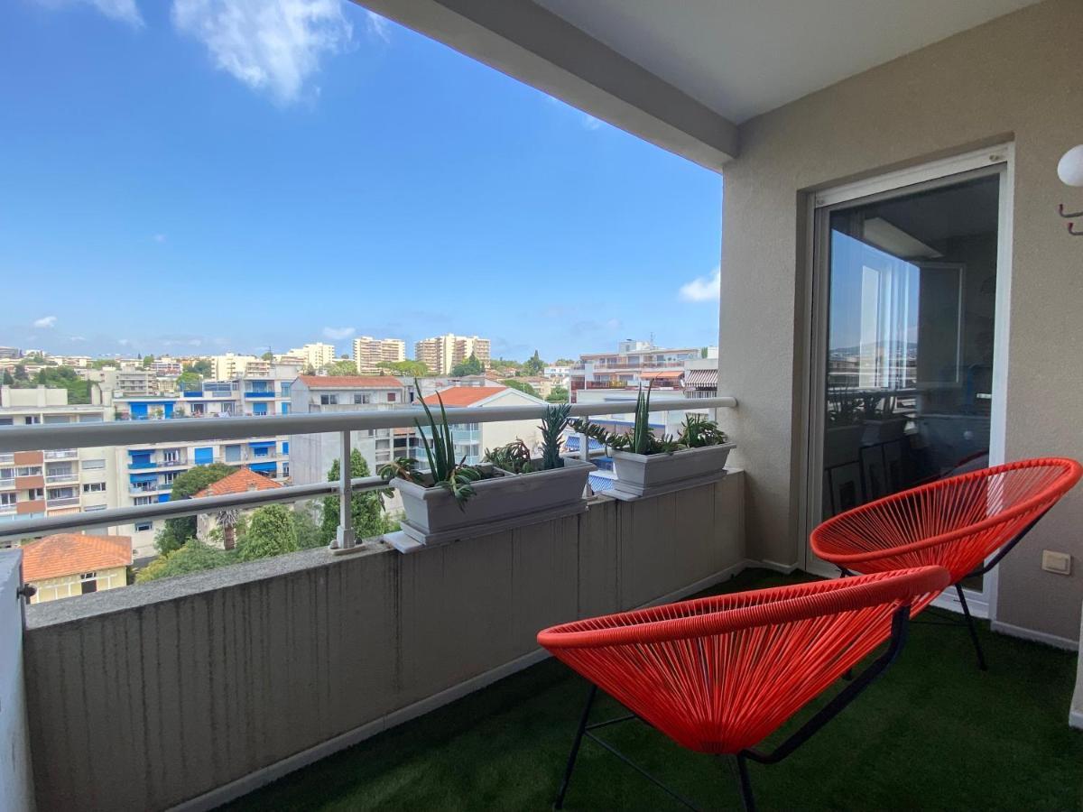 T3 Climatise Villa Juana Avec Parking Et Proche Plage Antibes Extérieur photo